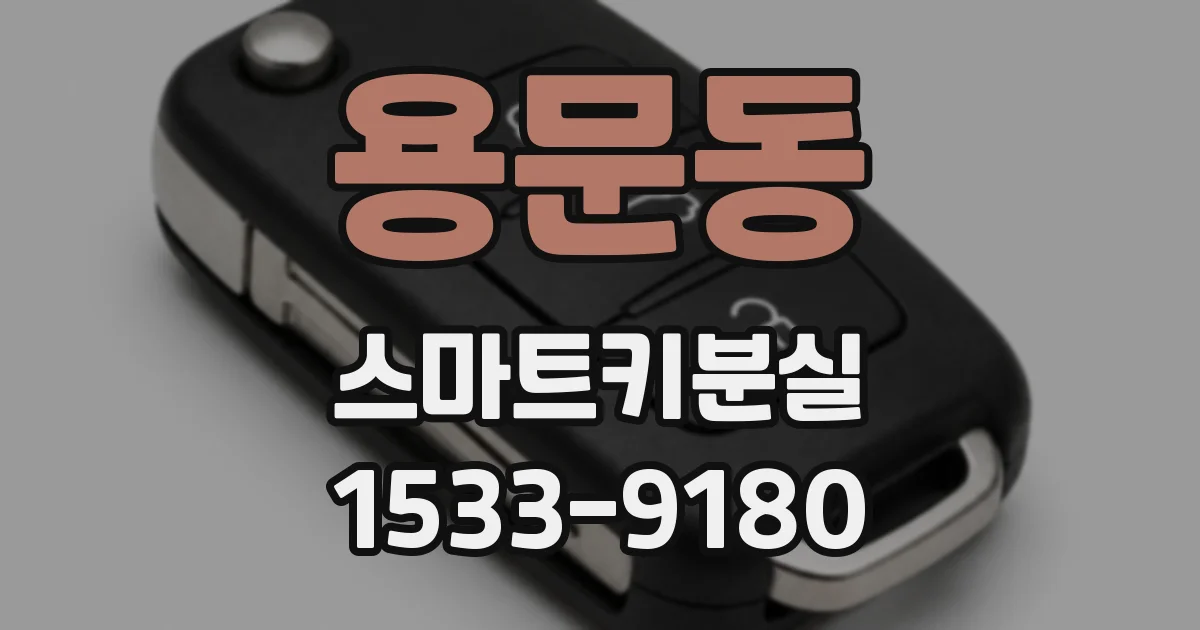 용문동 스마트키분실