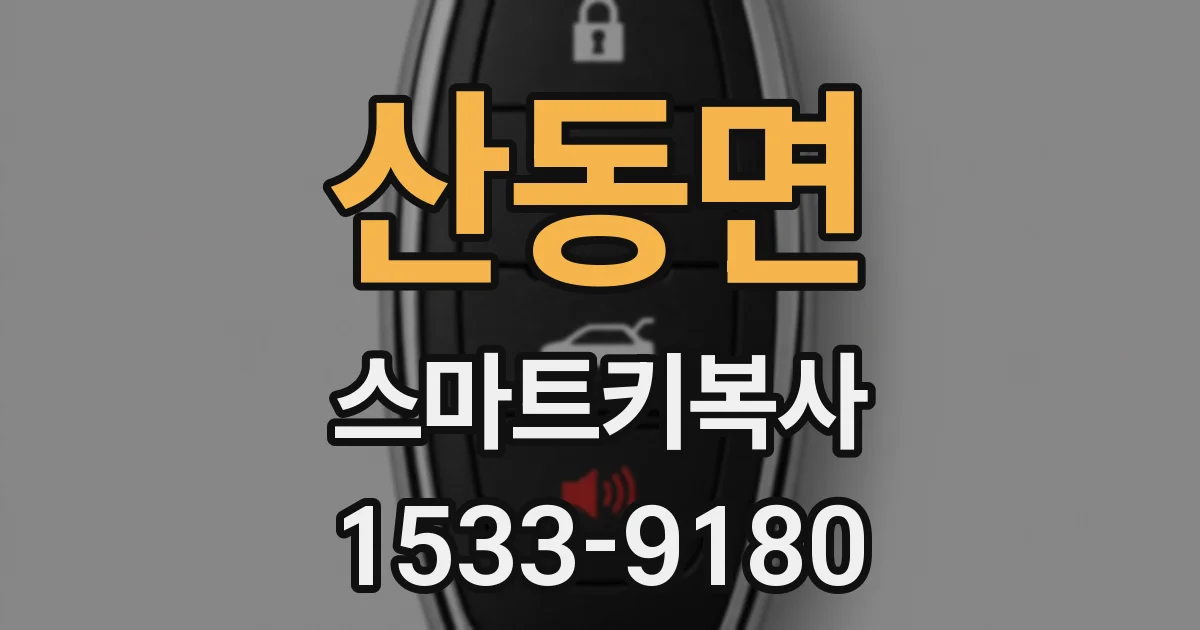 산동면 스마트키복사