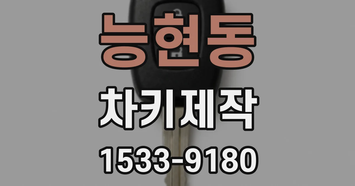 능현동 차키제작