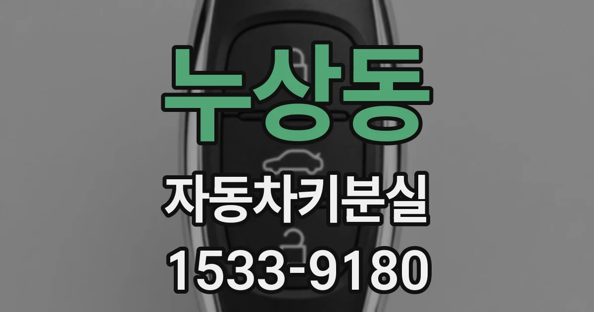 누상동 자동차키분실