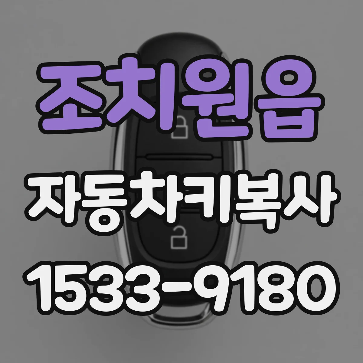 조치원읍 자동차키복사