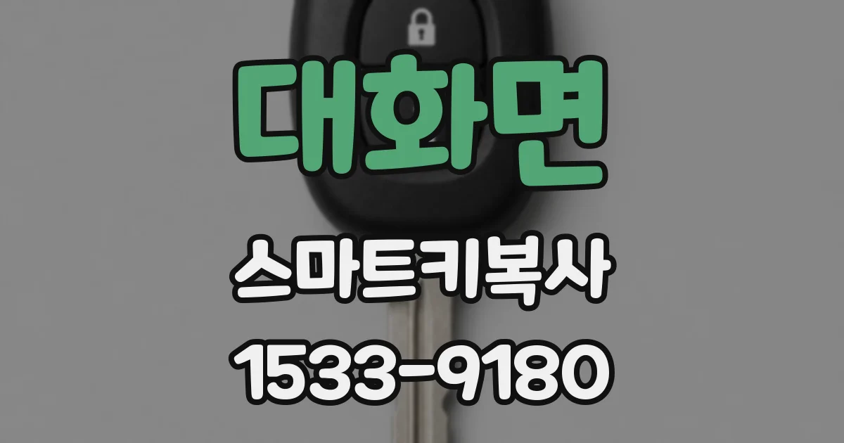 대화면 스마트키복사