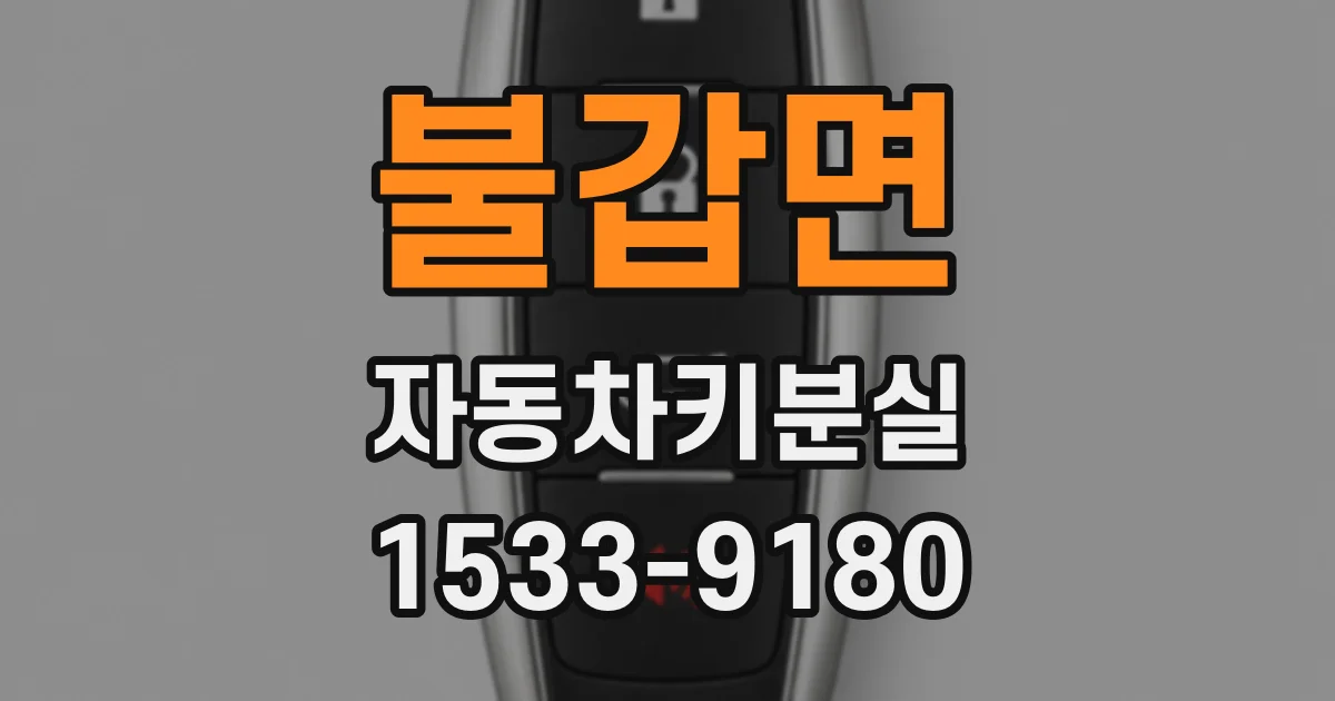 불갑면 자동차키분실