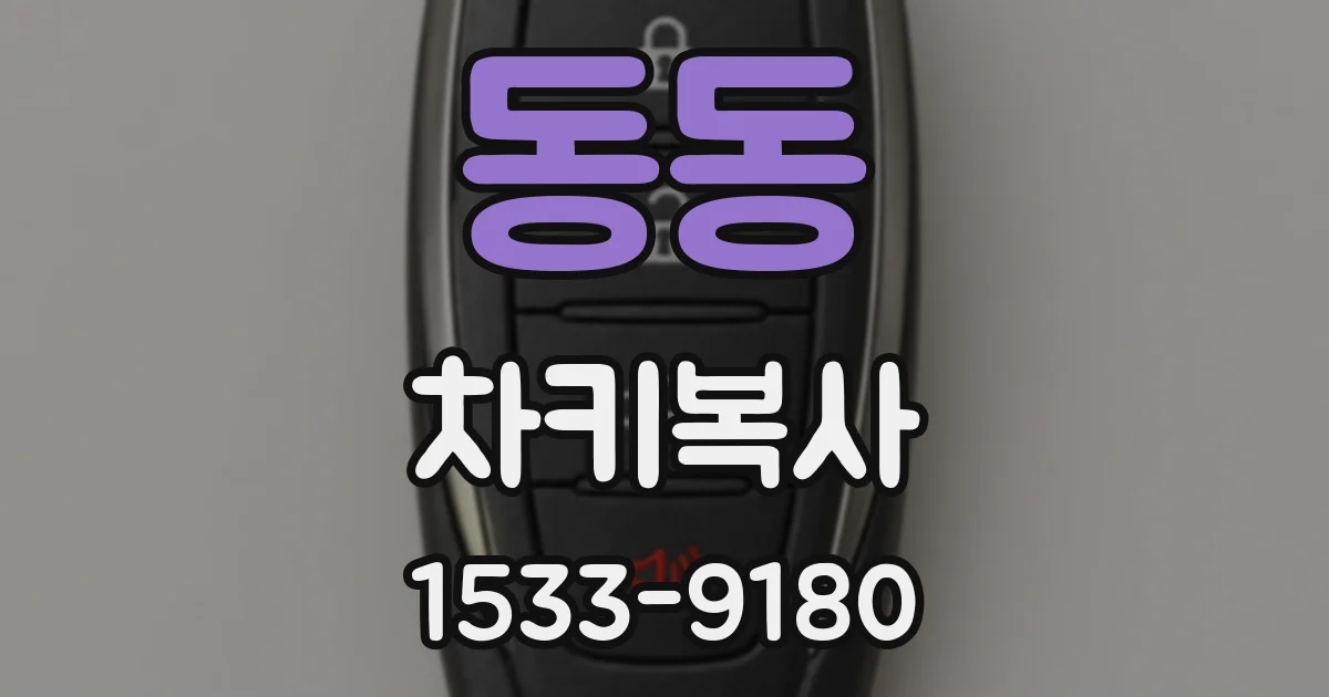 동동 차키복사