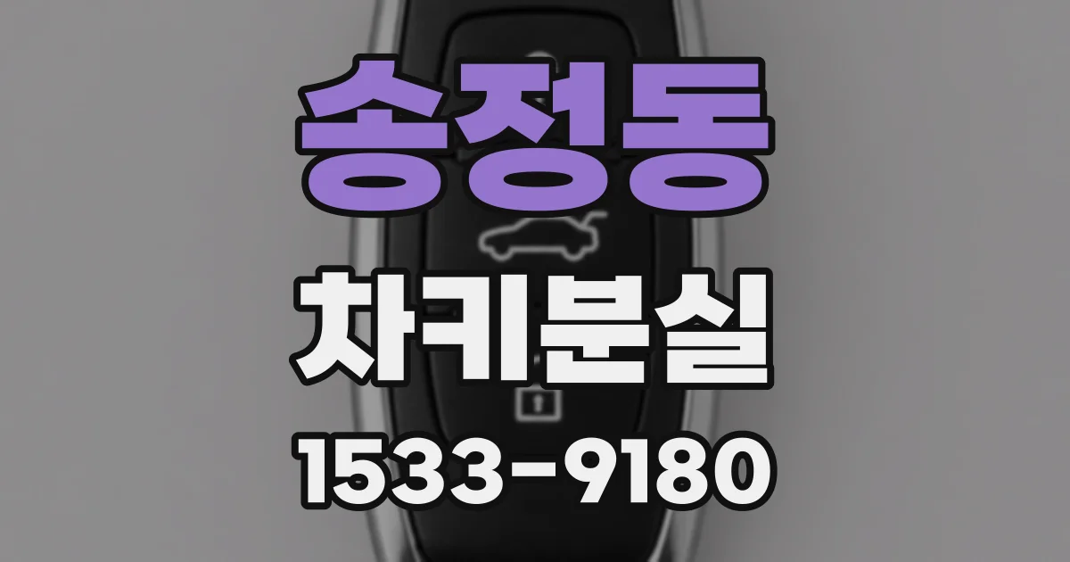 송정동 차키분실