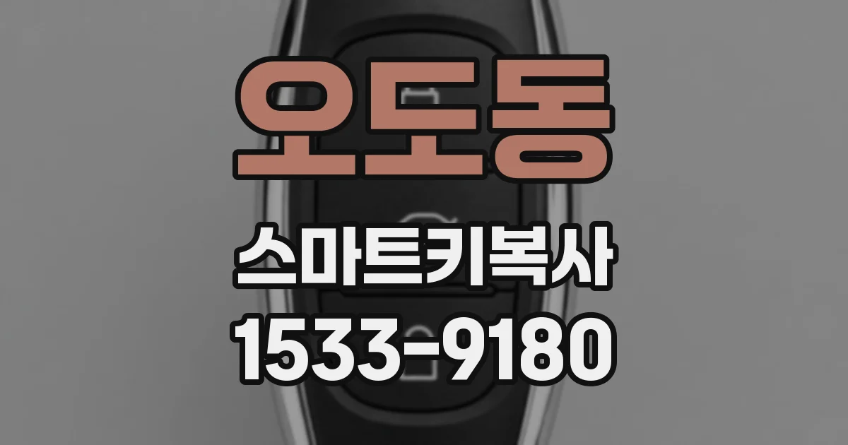 오도동 스마트키복사