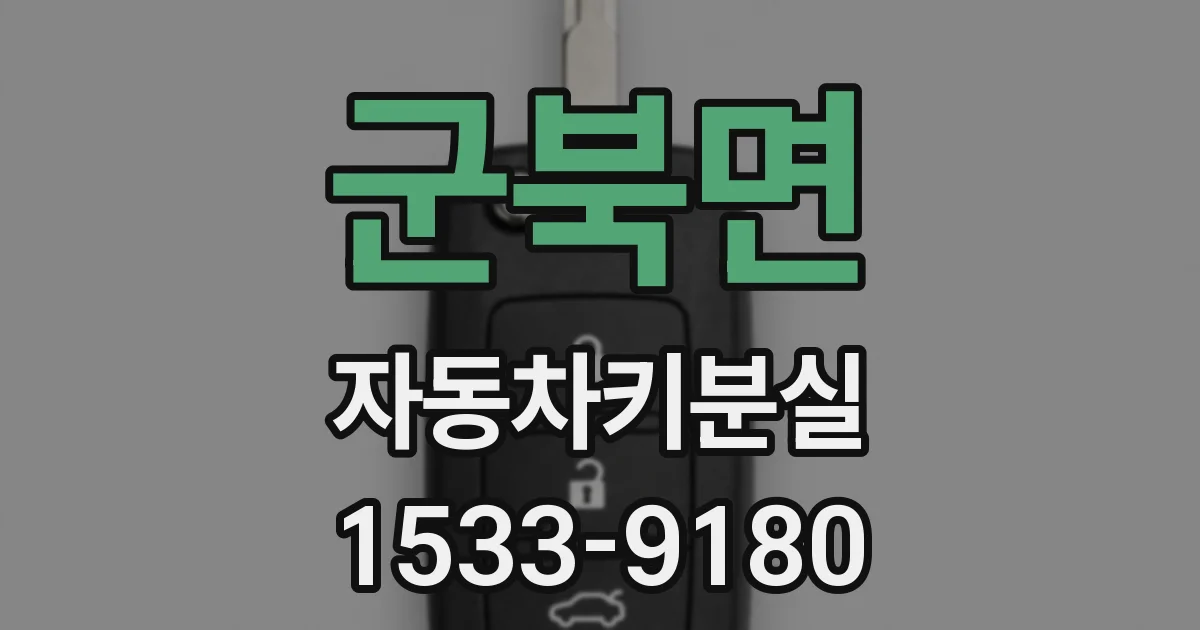 군북면 자동차키분실