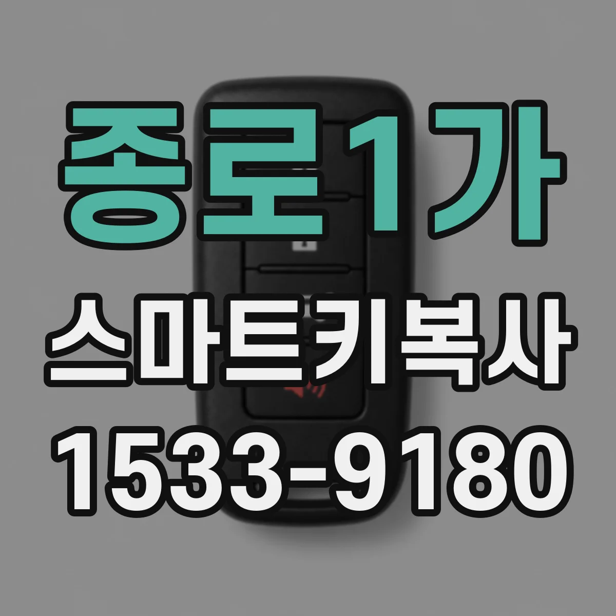 종로1가 스마트키복사 스마트키 케이스만 교체되나요