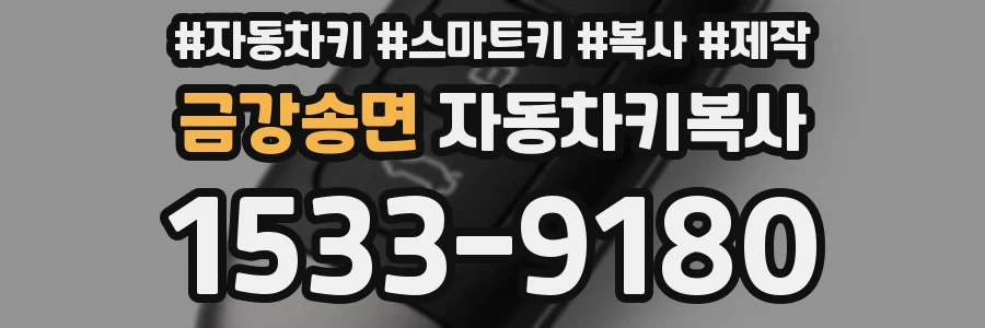 금강송면 자동차키복사