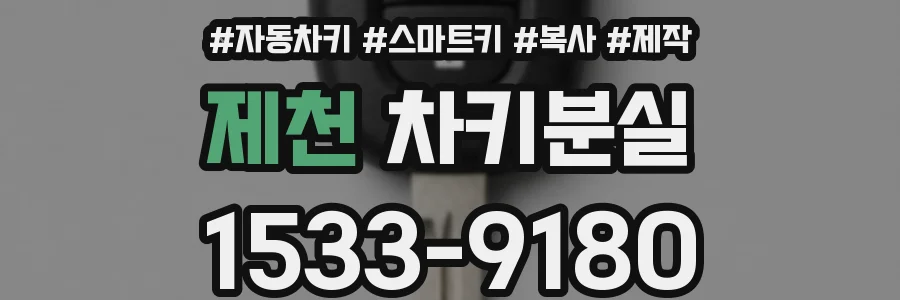 제천 차키분실