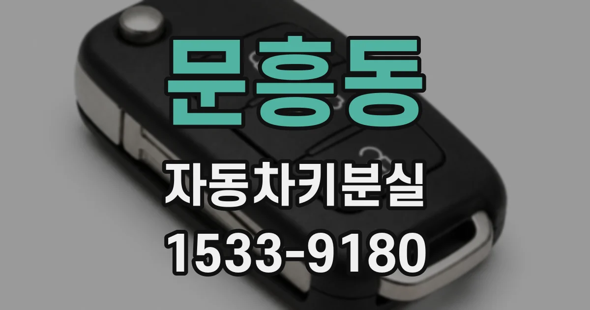 문흥동 자동차키분실