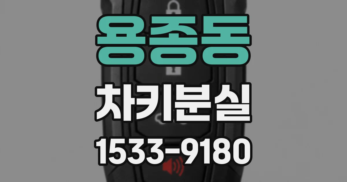 용종동 차키분실