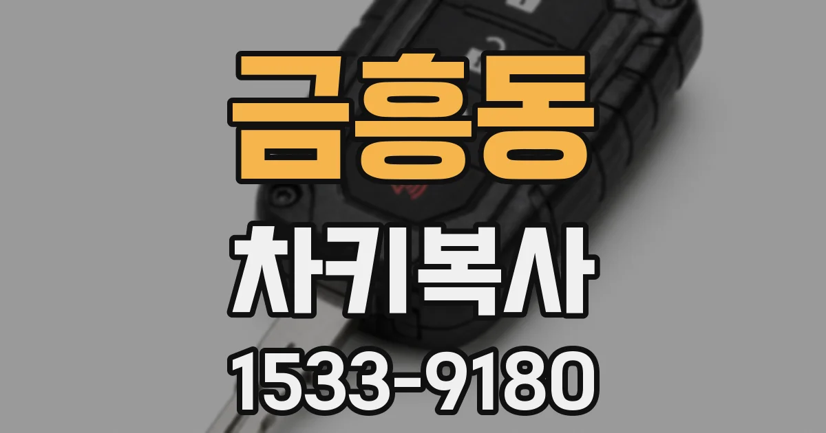 금흥동 차키복사