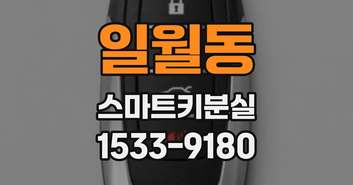 일월동 스마트키분실