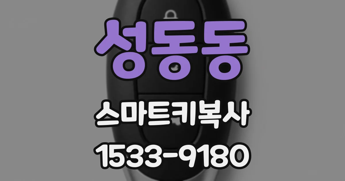 성동동 스마트키복사