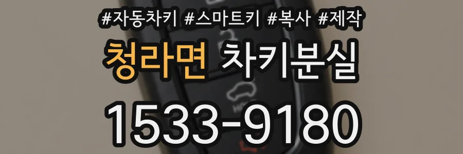 청라면 차키분실