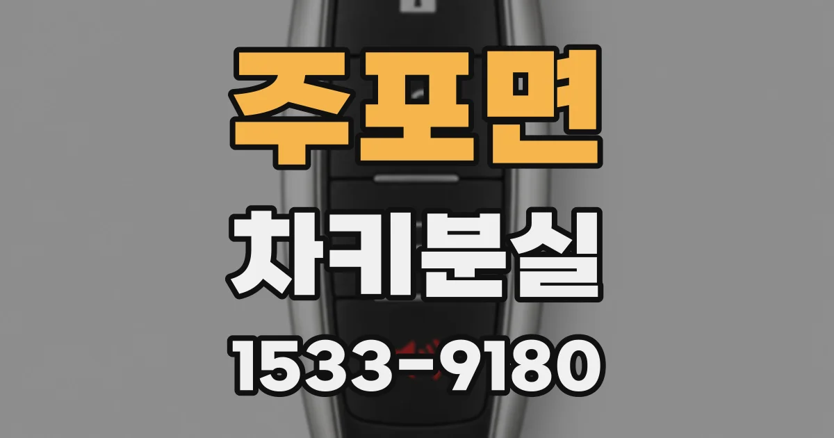 주포면 차키분실