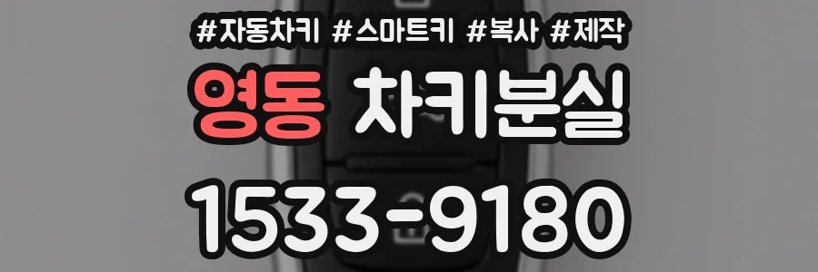 영동 차키분실