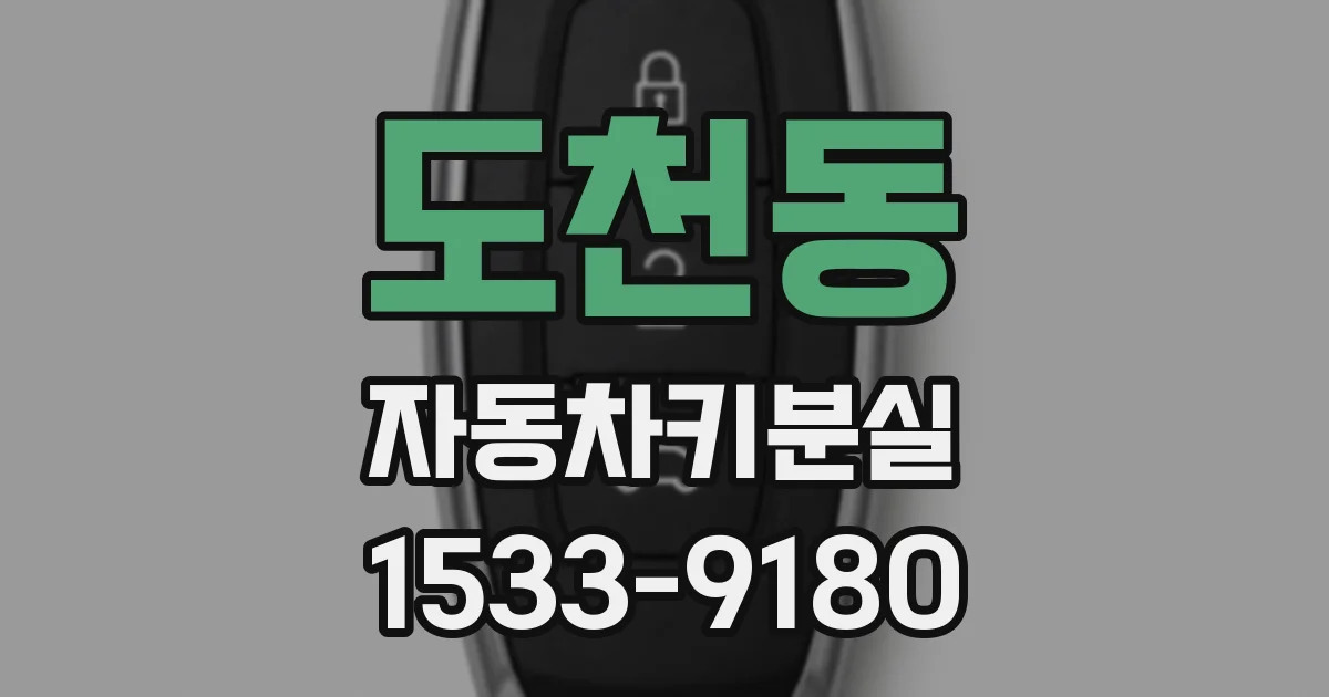 도천동 자동차키분실