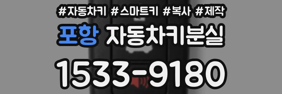포항 자동차키분실