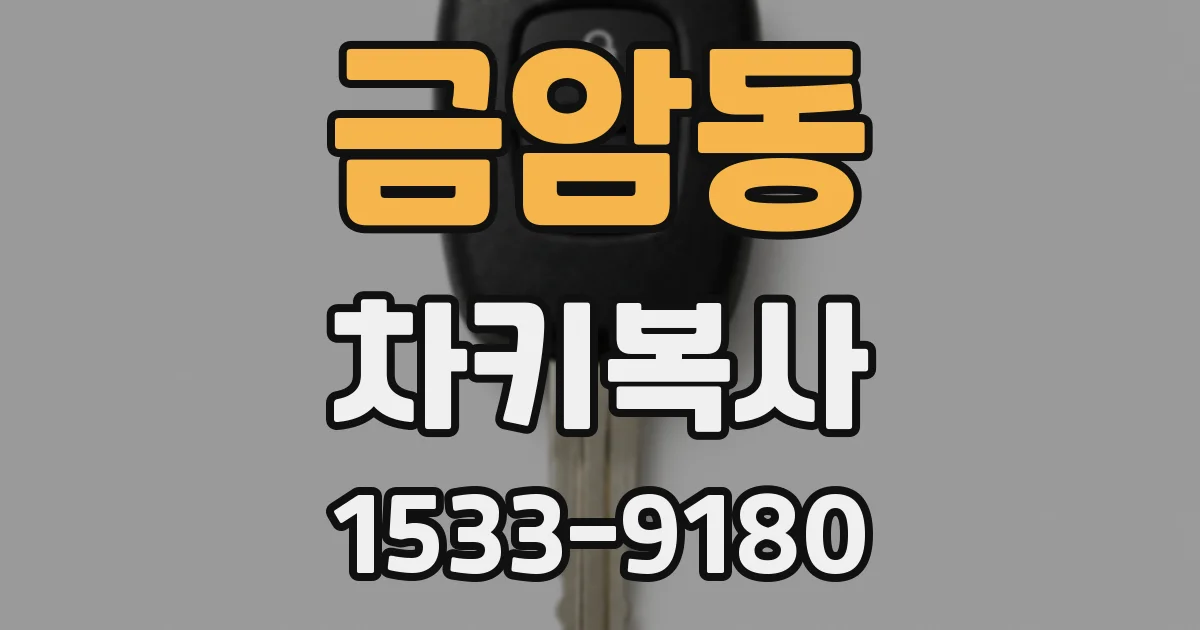 금암동 차키복사