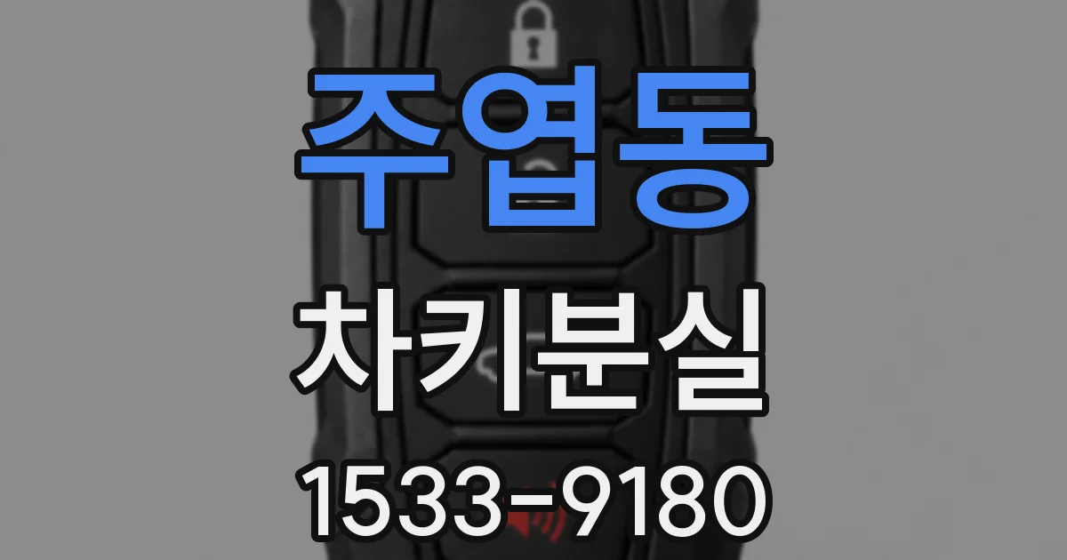 주엽동 차키분실