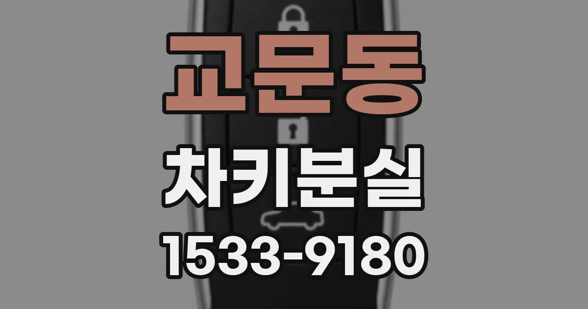 교문동 차키분실