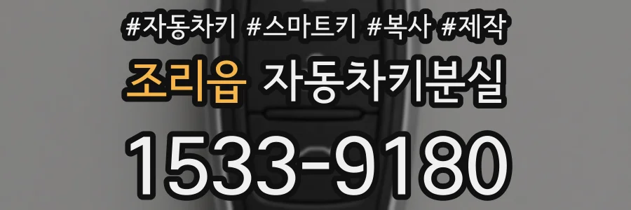 조리읍 자동차키분실