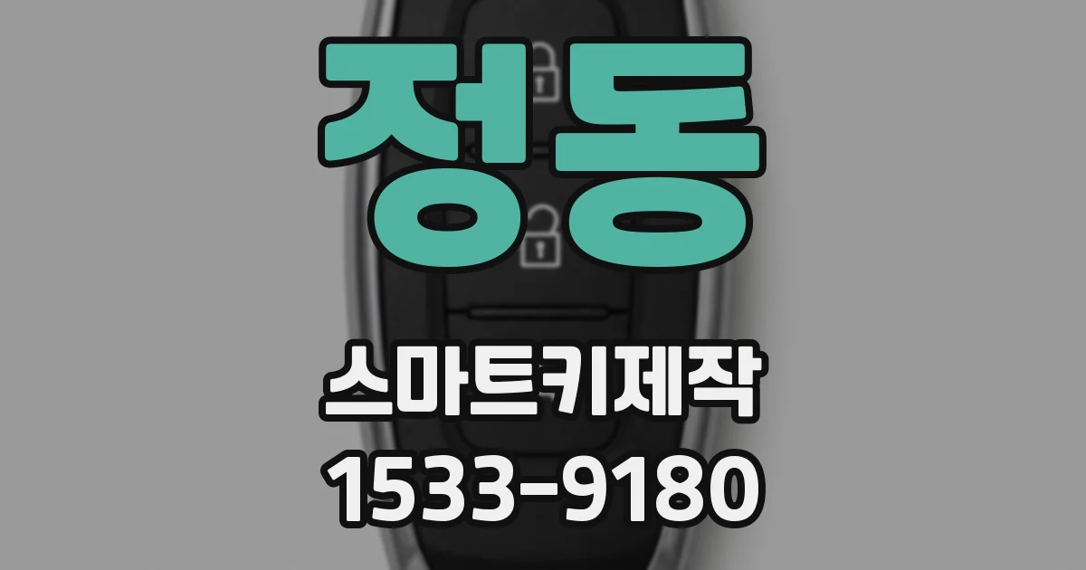 정동 스마트키제작