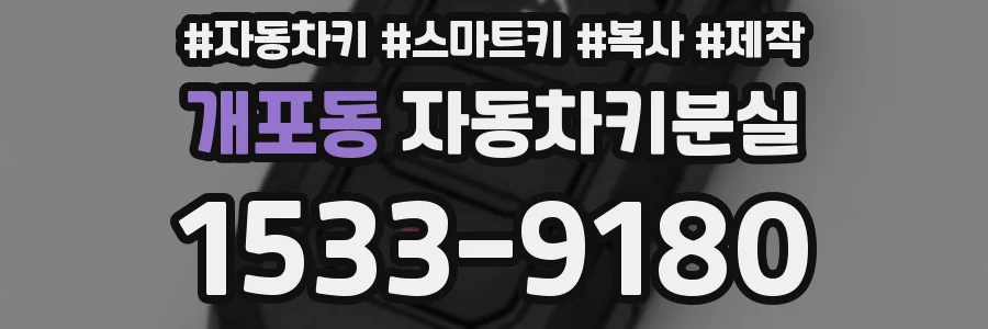 개포동 자동차키분실
