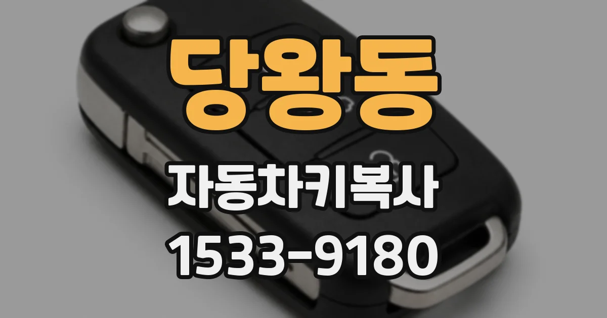 당왕동 자동차키복사
