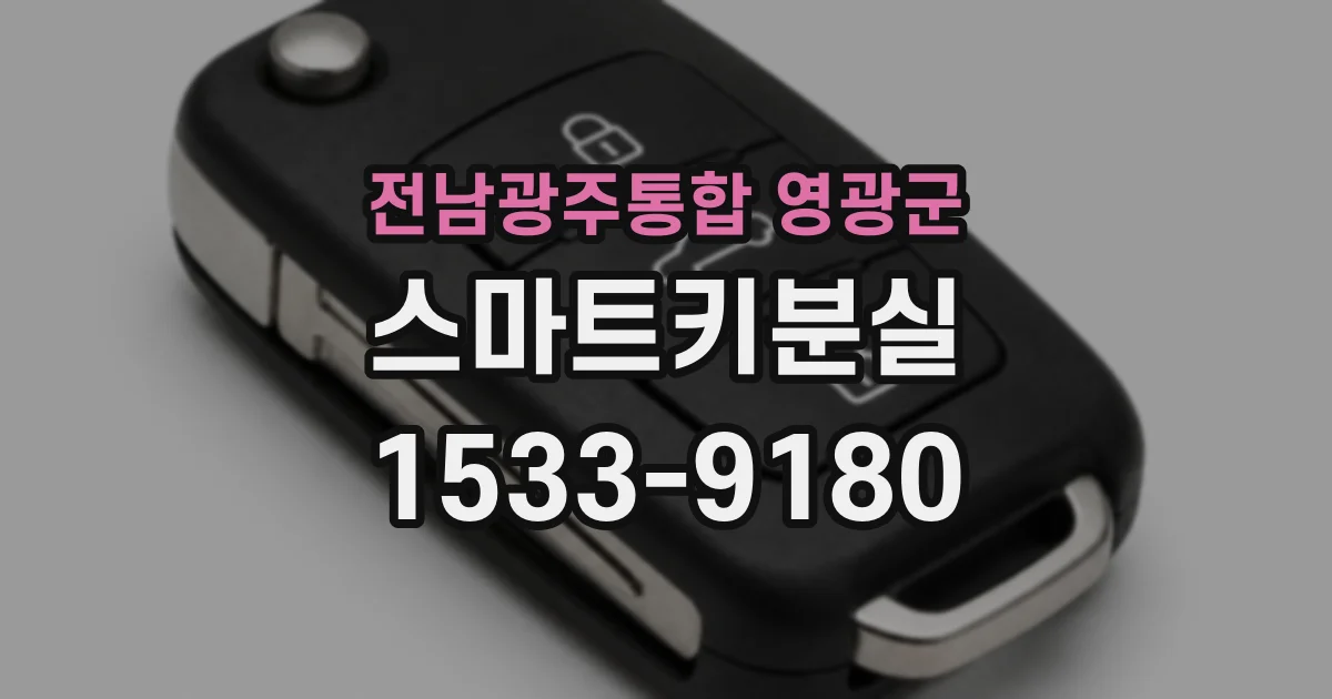 전남광주통합 영광군 스마트키분실