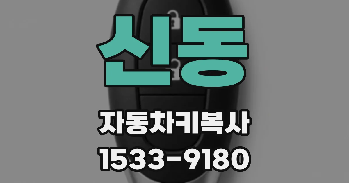 신동 자동차키복사