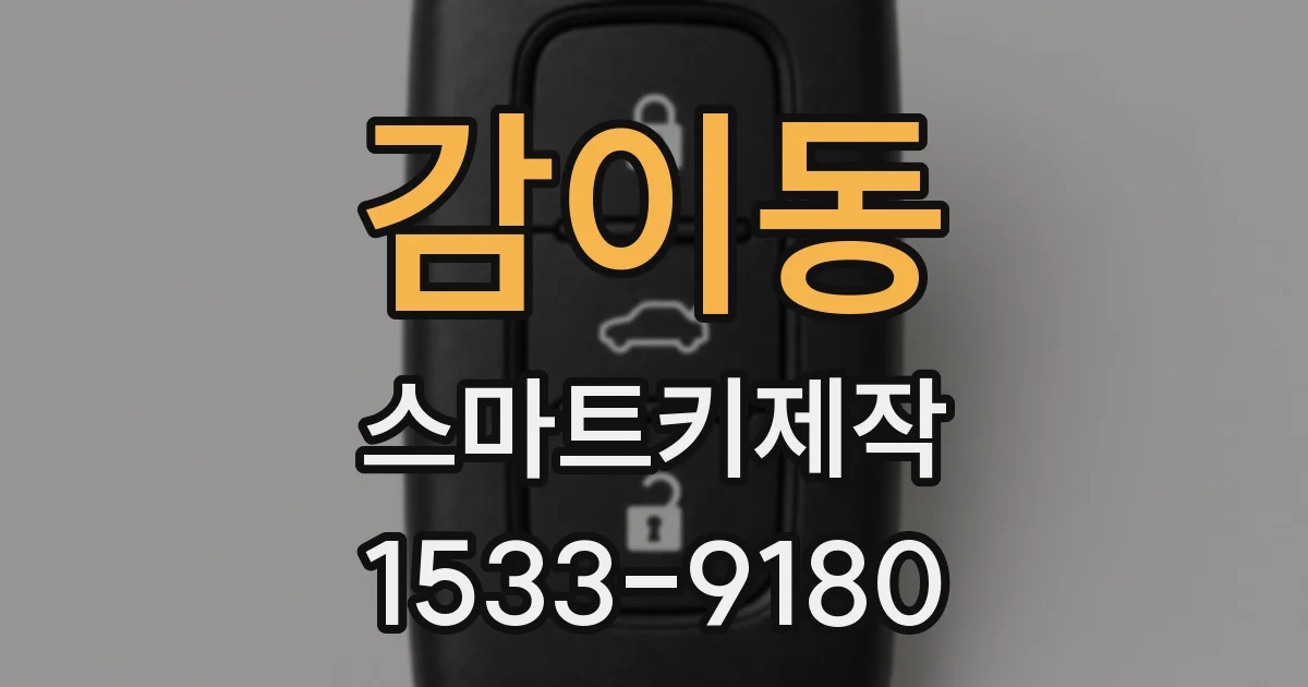 감이동 스마트키제작