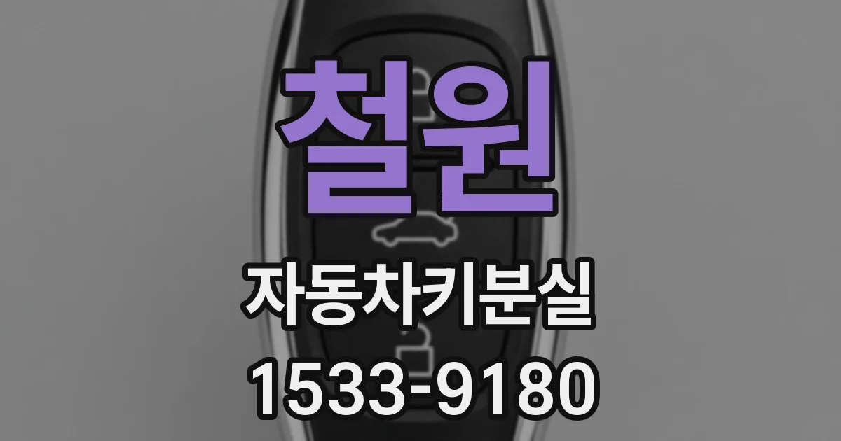 철원 자동차키분실