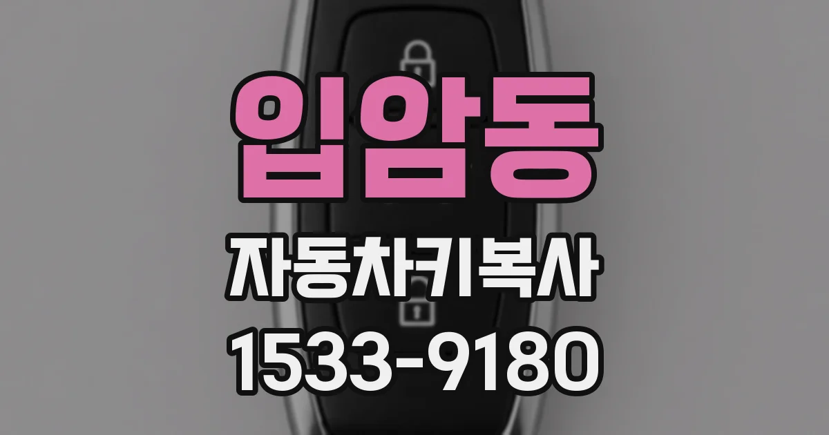 입암동 자동차키복사