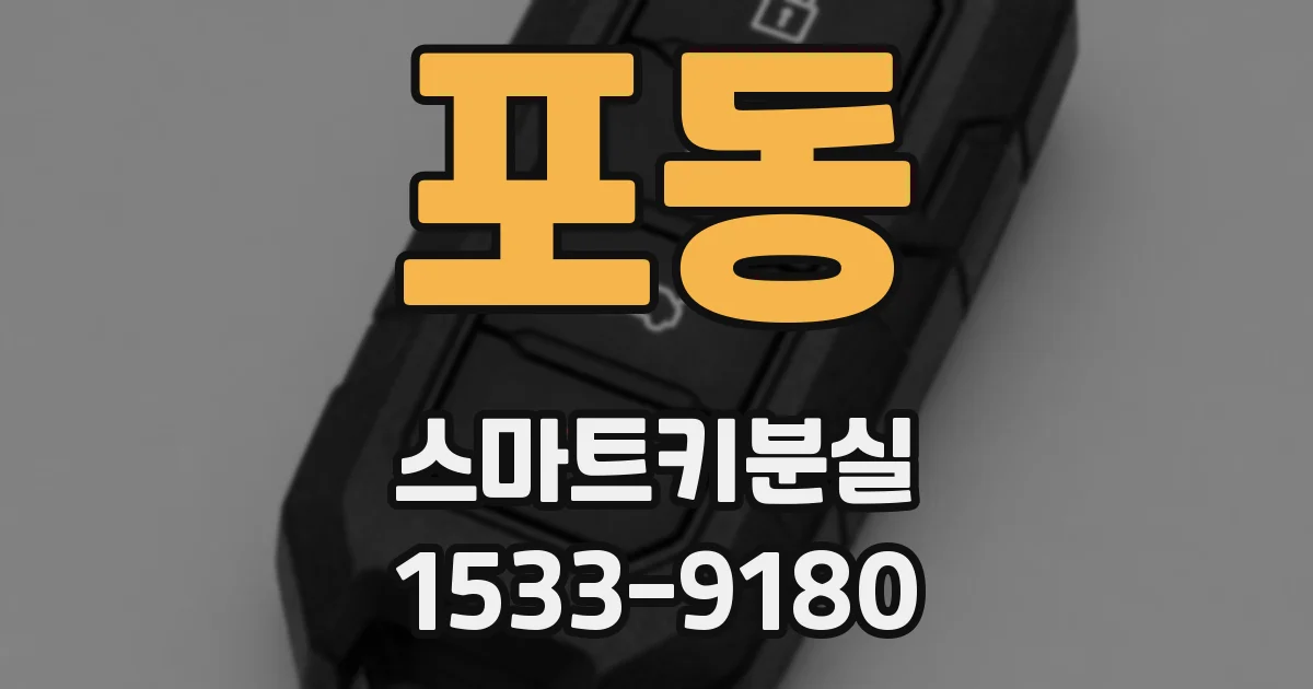 포동 스마트키분실