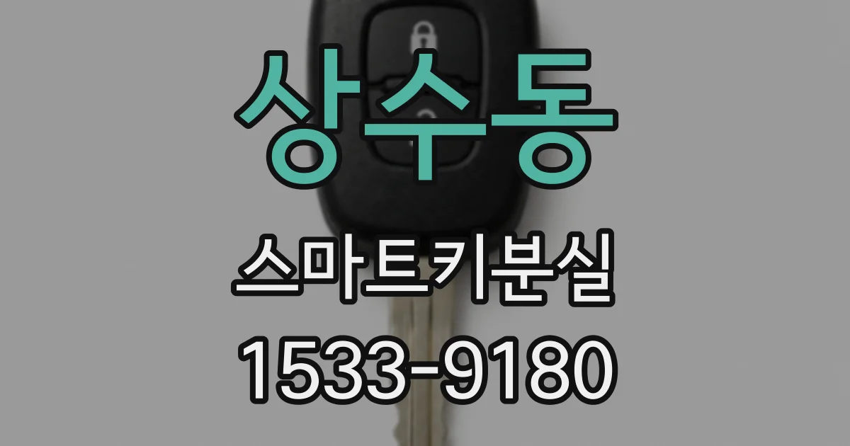 상수동 스마트키분실