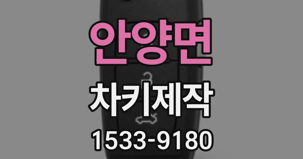 안양면 차키제작