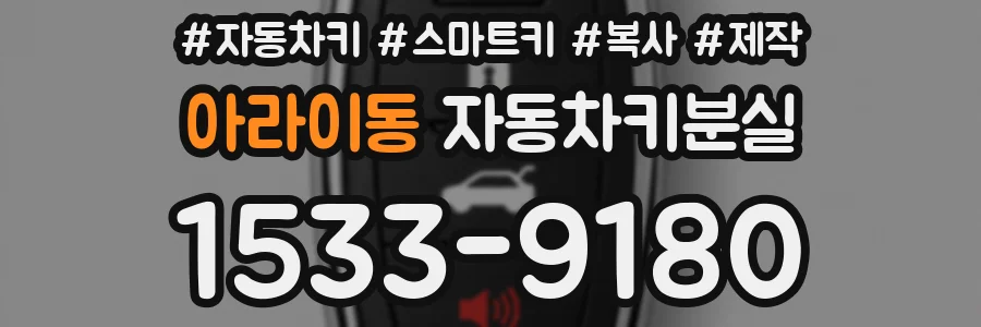 아라이동 자동차키분실
