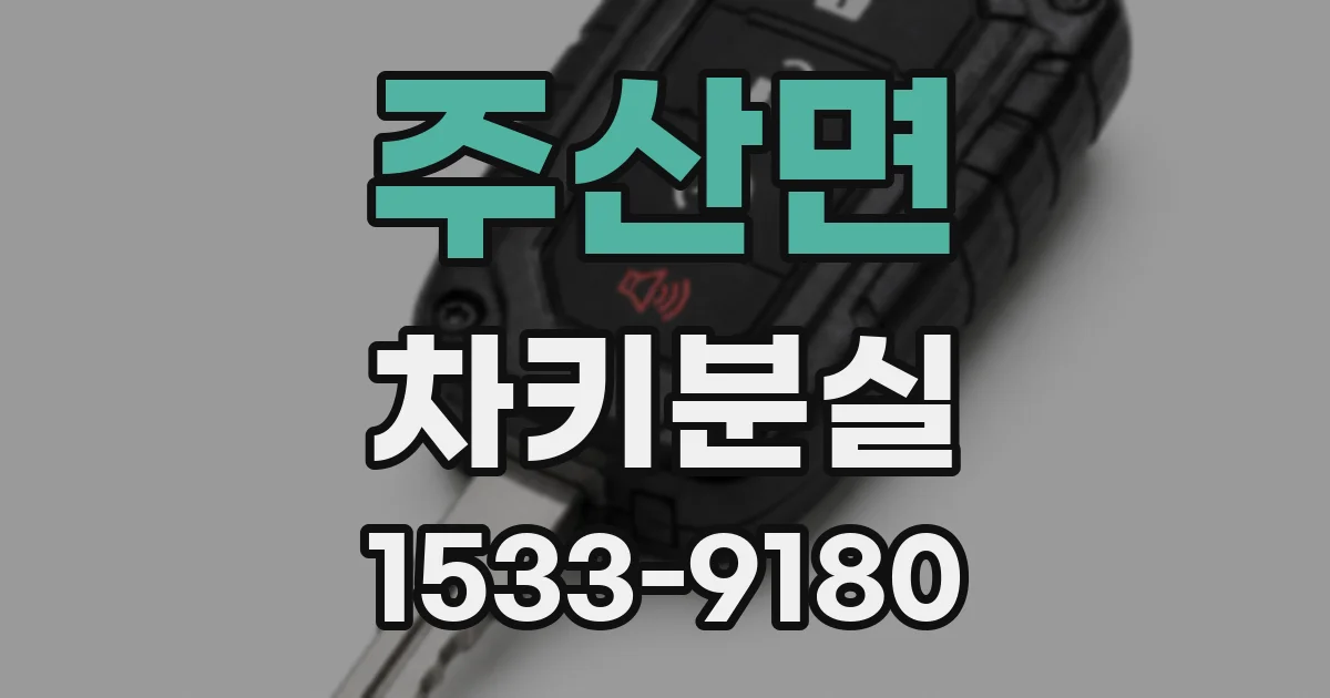 주산면 차키분실