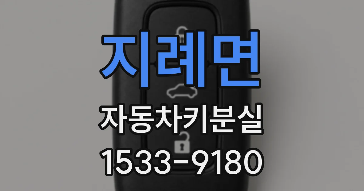지례면 자동차키분실