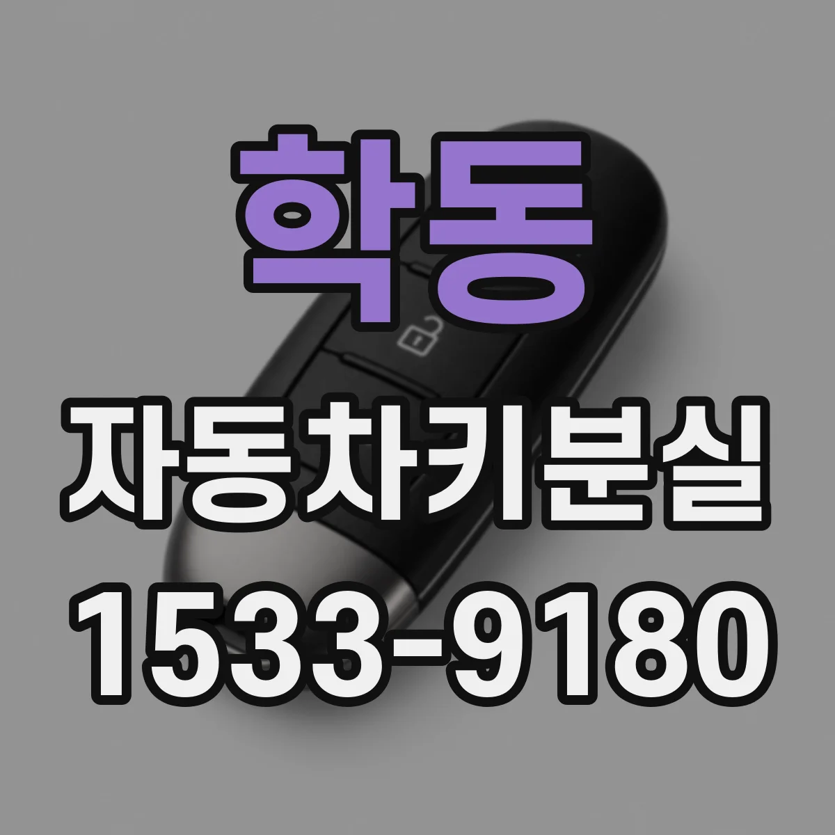 학동 자동차키분실