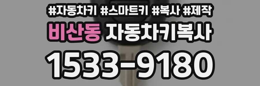 비산동 자동차키복사