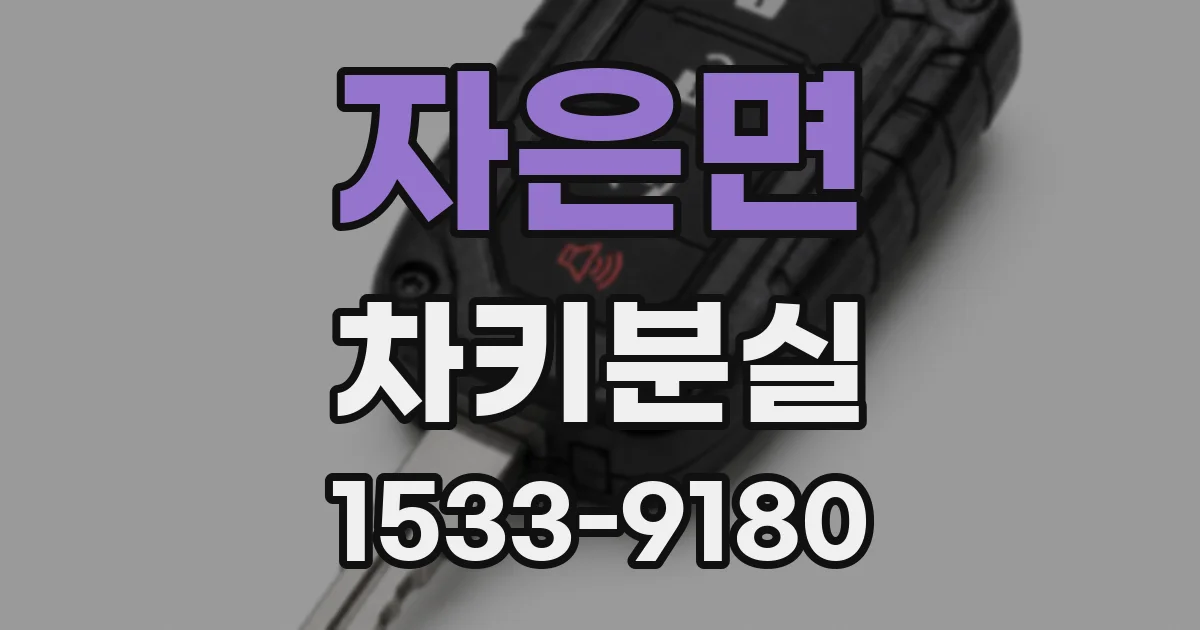 자은면 차키분실