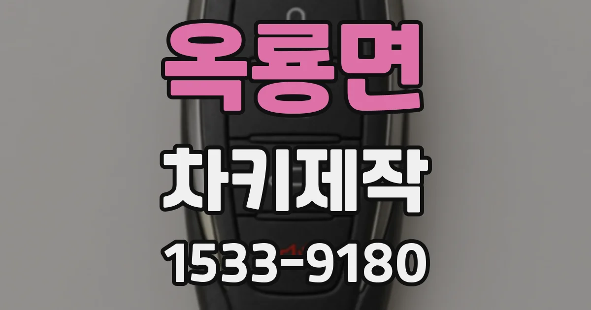 옥룡면 차키제작
