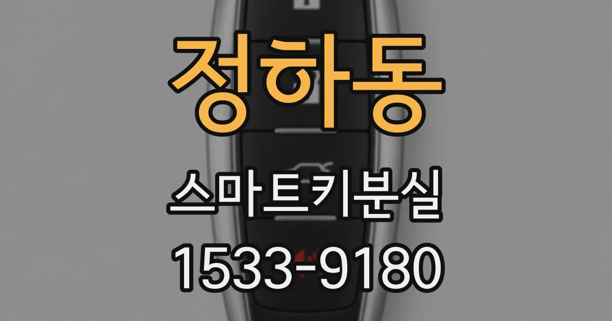 정하동 스마트키분실