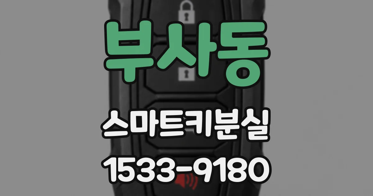부사동 스마트키분실