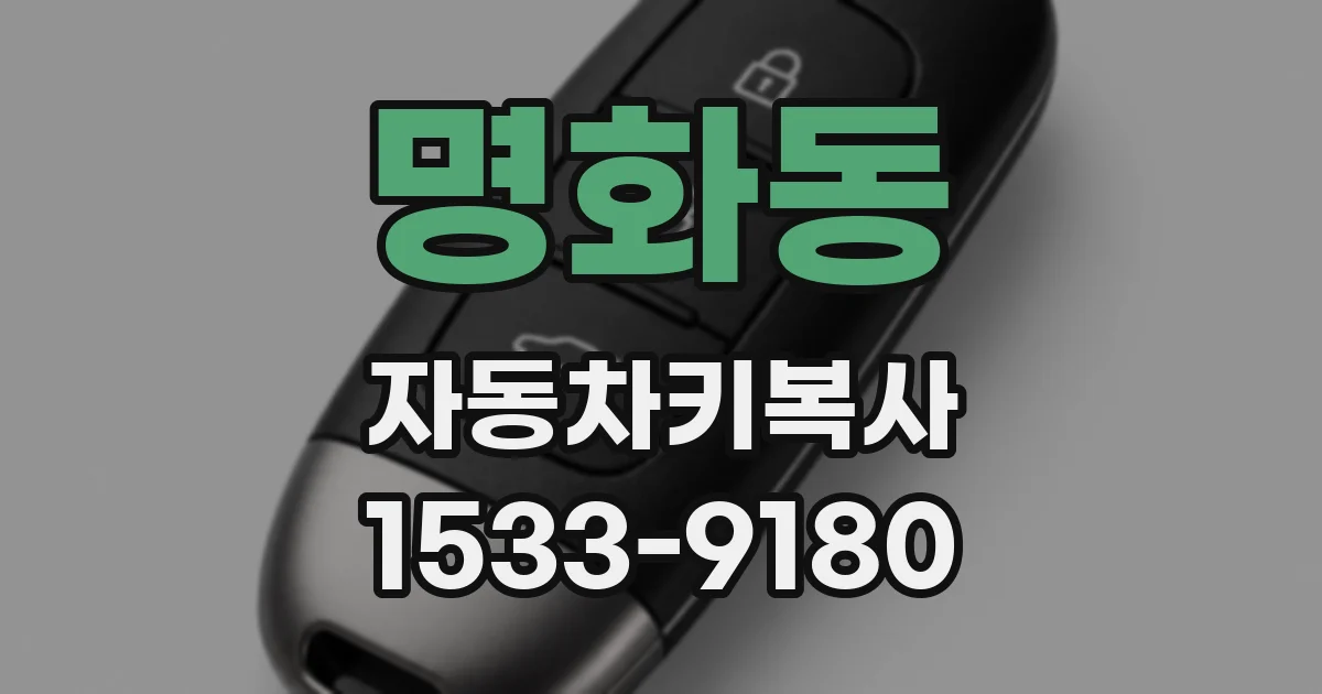 명화동 자동차키복사