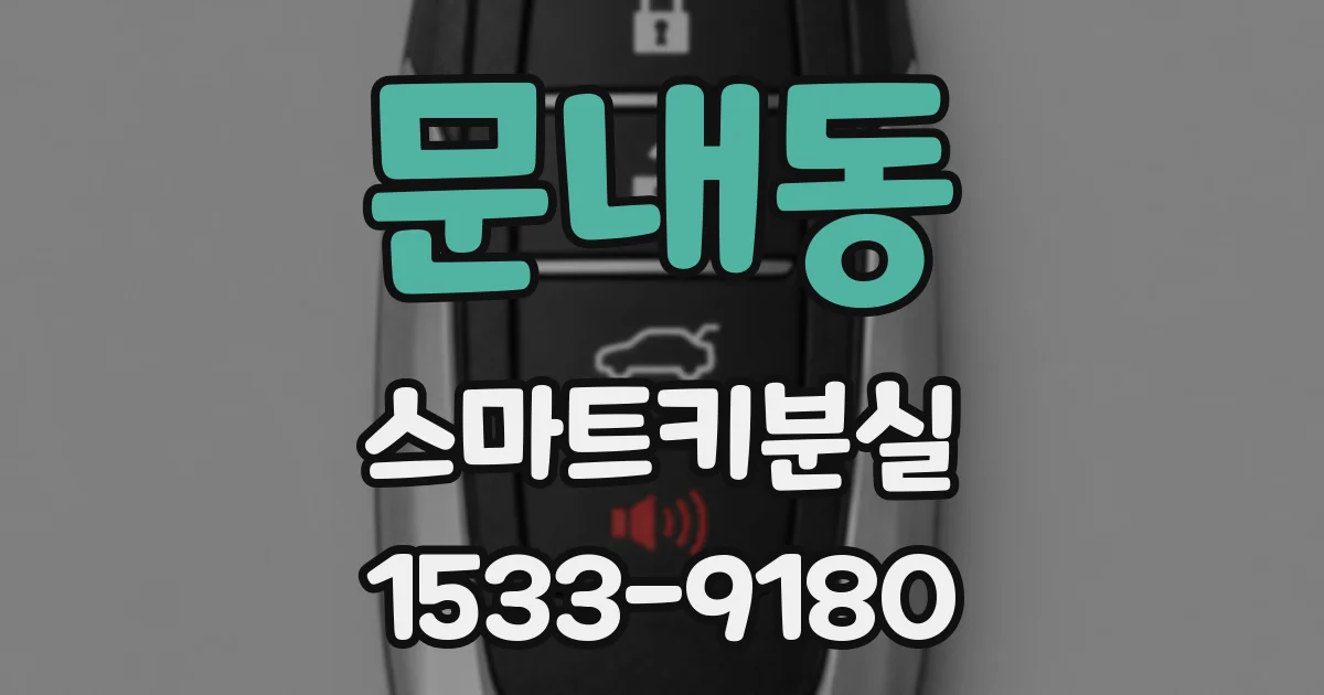 문내동 스마트키분실